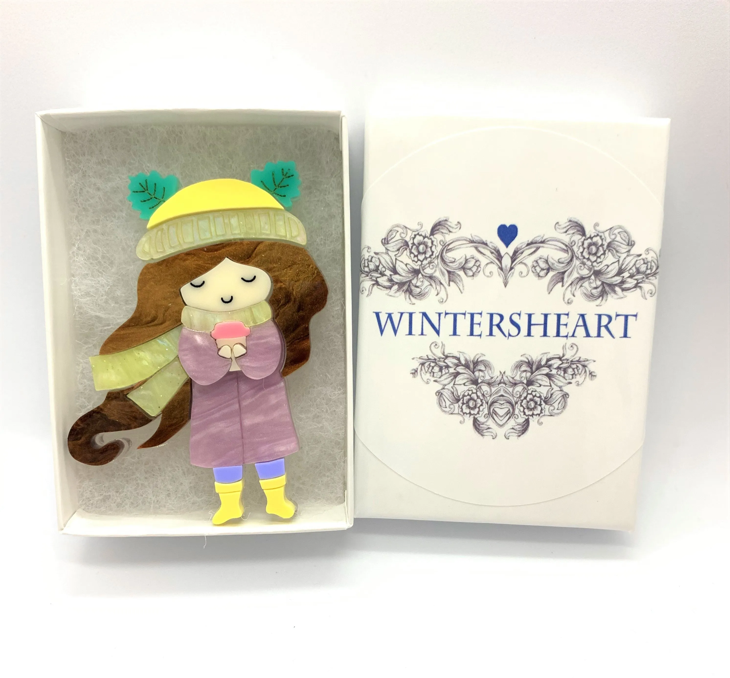 Coffee Time Doll - Brooch