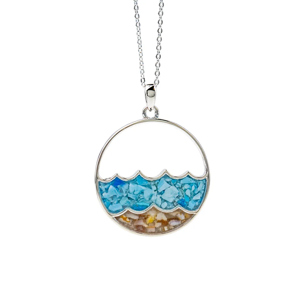 Dune Jewelry x 4ocean Double Wave Necklace