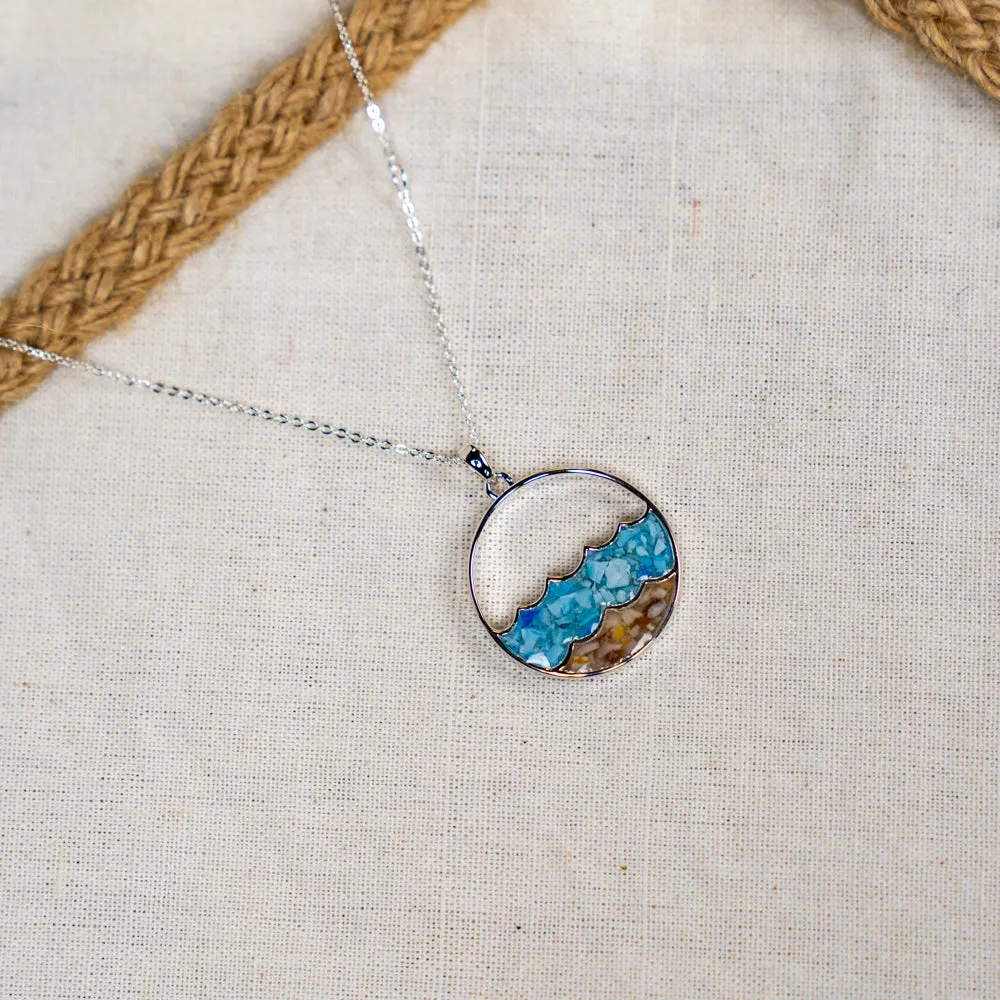 Dune Jewelry x 4ocean Double Wave Necklace
