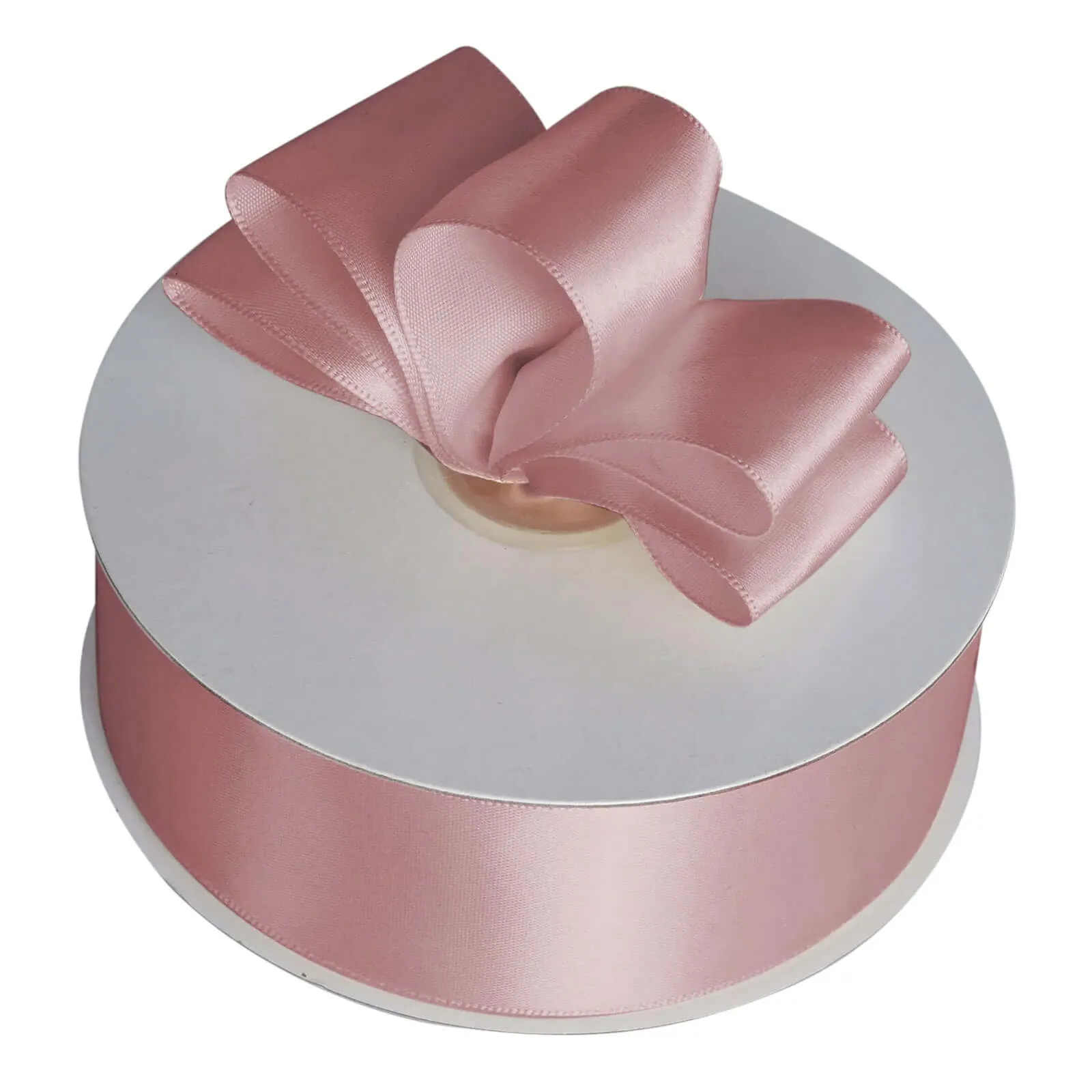 Dusty Rose Single Face Decorative Satin Ribbon 50 Yards 1.5"