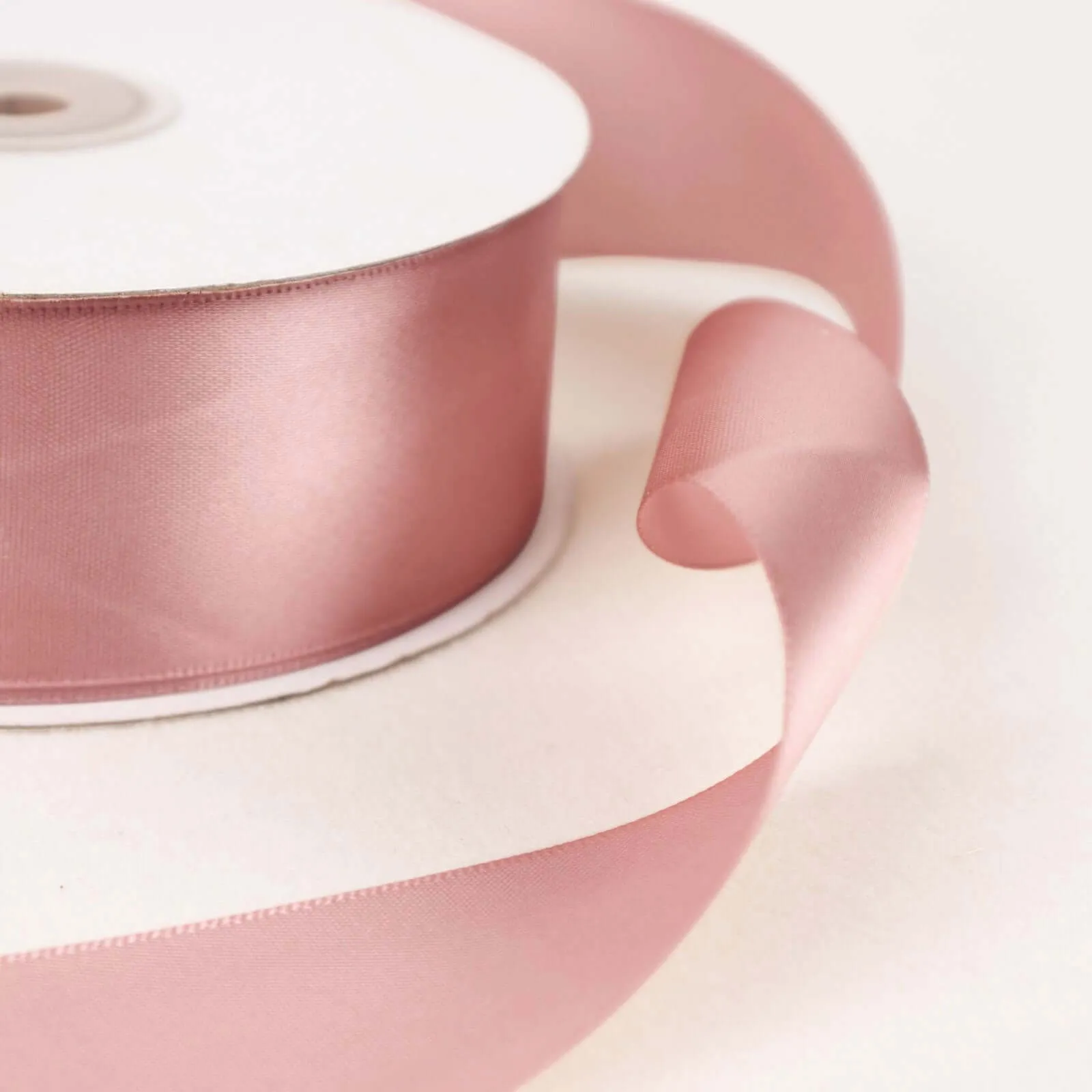 Dusty Rose Single Face Decorative Satin Ribbon 50 Yards 1.5"
