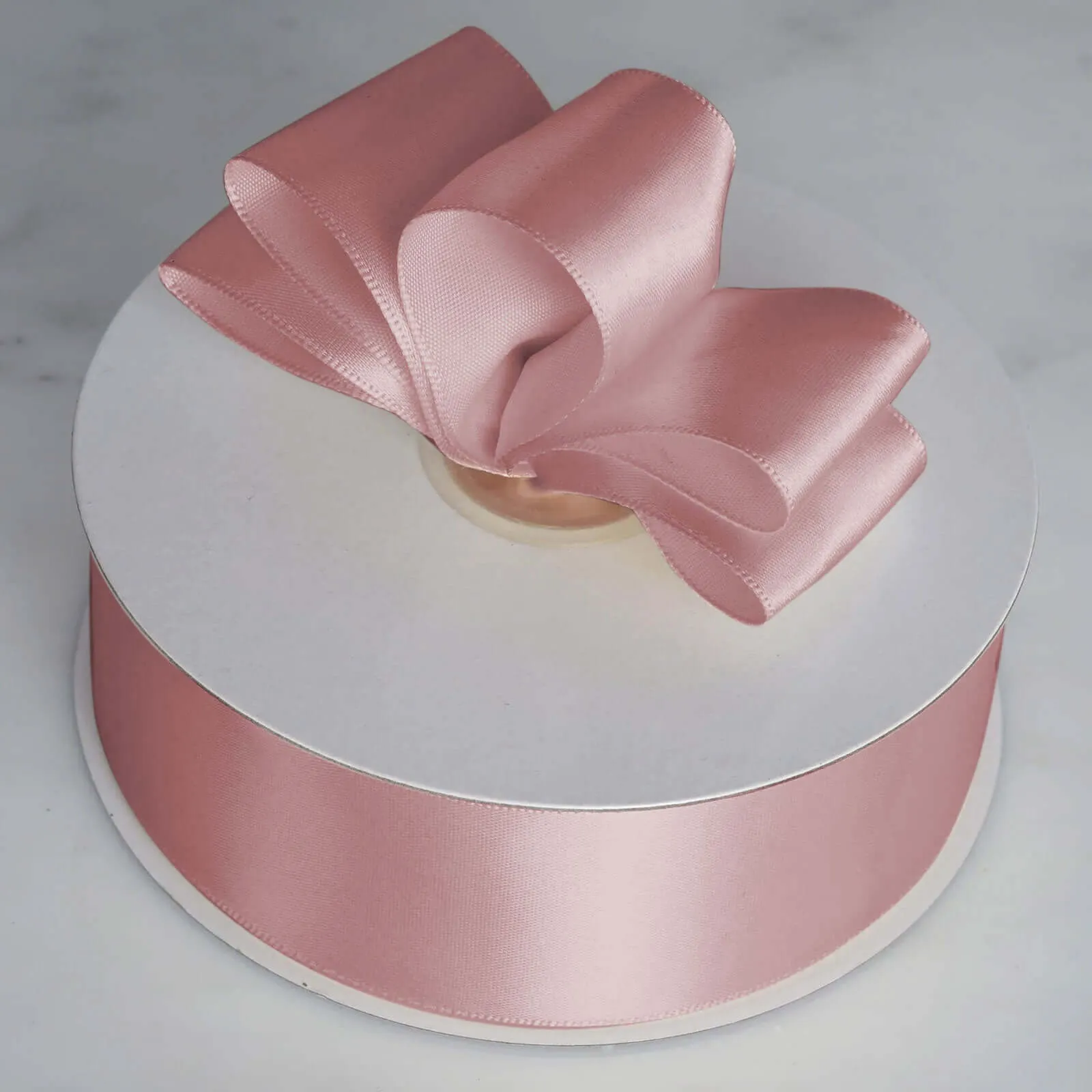 Dusty Rose Single Face Decorative Satin Ribbon 50 Yards 1.5"