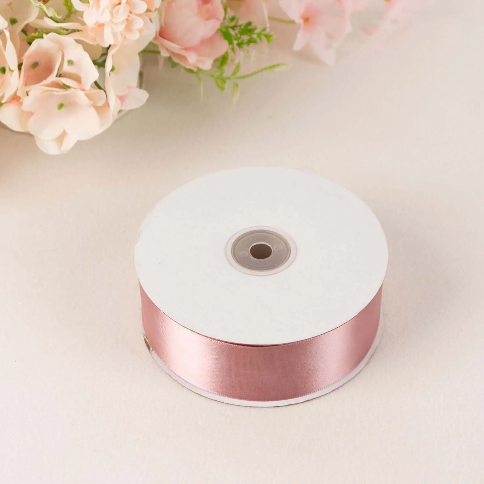 Dusty Rose Single Face Decorative Satin Ribbon 50 Yards 1.5"