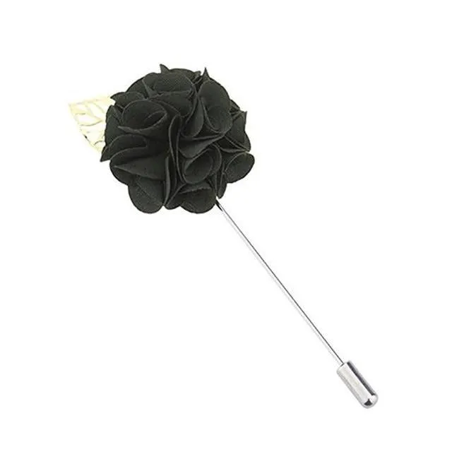 Fabric Flower Lapel Pin