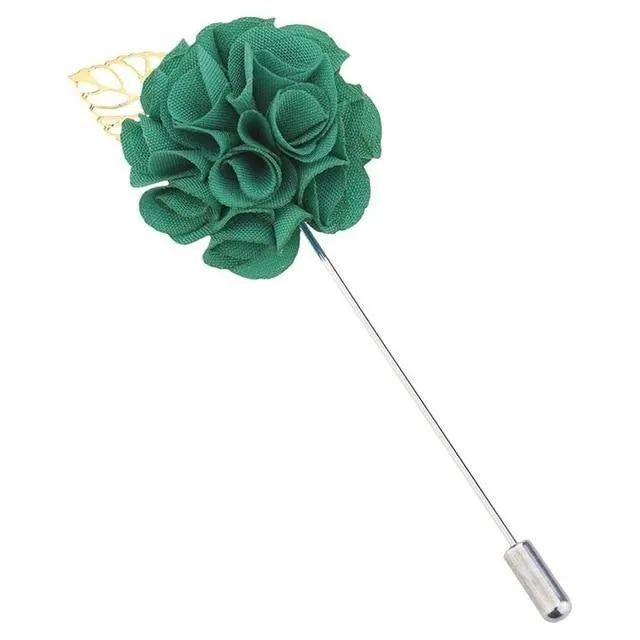 Fabric Flower Lapel Pin