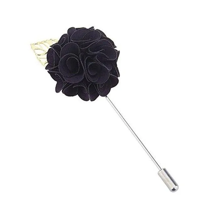 Fabric Flower Lapel Pin