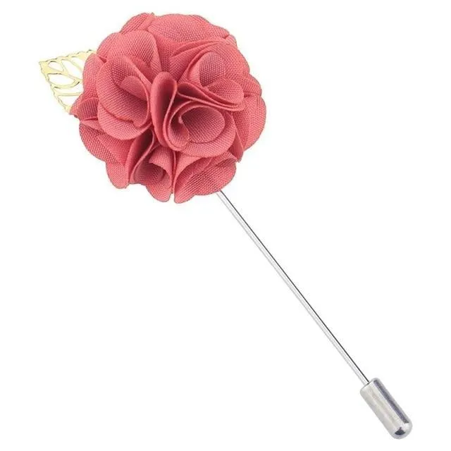 Fabric Flower Lapel Pin