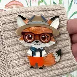 Felix the fox 🦊 - Brooch - Set of 2