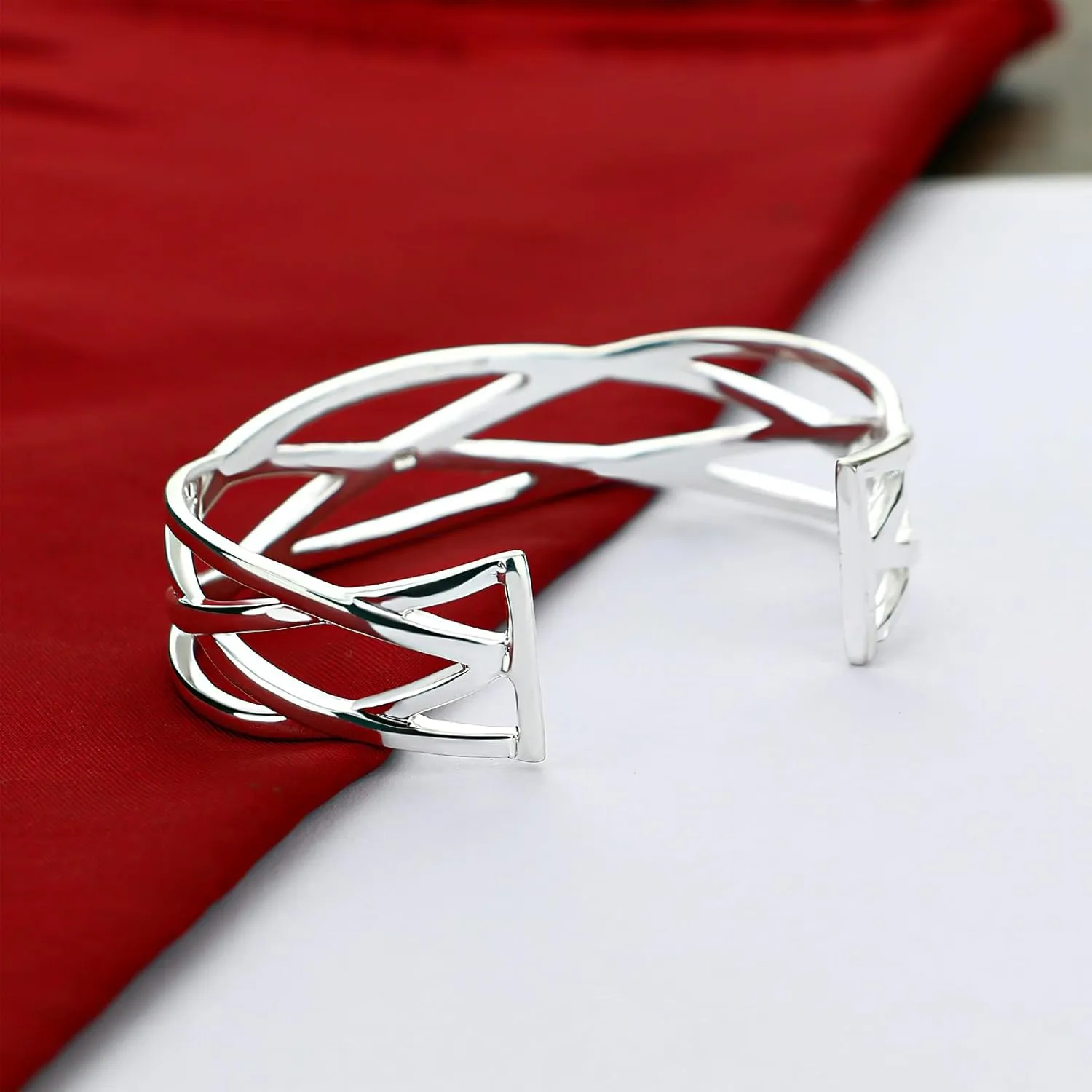 Gold Cuff Bracelets Adjustable Open Engraved Bangle Bracelets Stainless Steel Jewelry Birthday Halloween Christmas Gifts for Women Men
