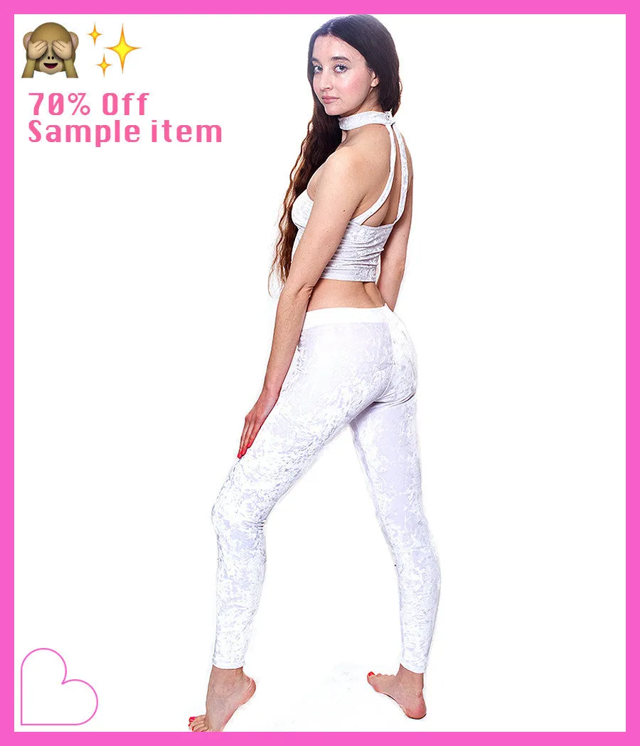 HEAVENLY CRUSHED VELVET CLOUD LEGGING