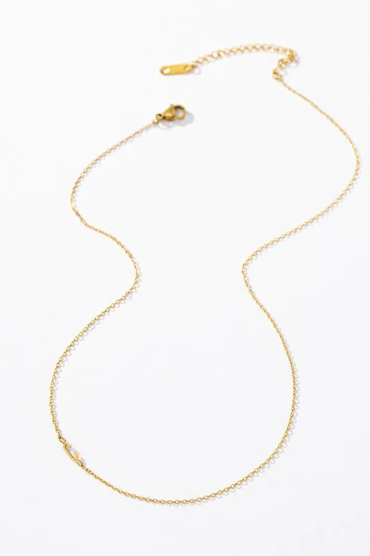 Initial Gold Dipped Pendant Necklaces, Mother's Day