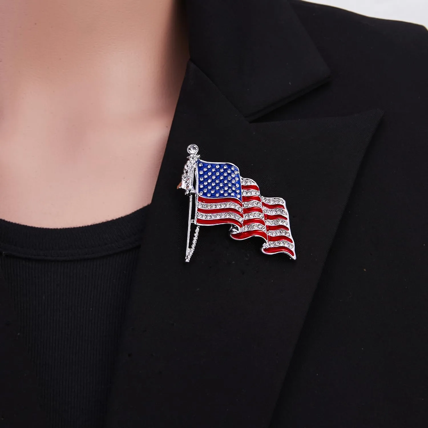 Kamala Harris Brooch 2024 US Presidential Election Campaign Flag Lapel Pins Souvenir
