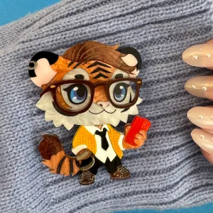 Khan the tiger 🐅 - Brooch - Set of 2