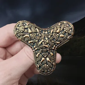 Large Bronze Viking Trefoil Brooch from Oseberg