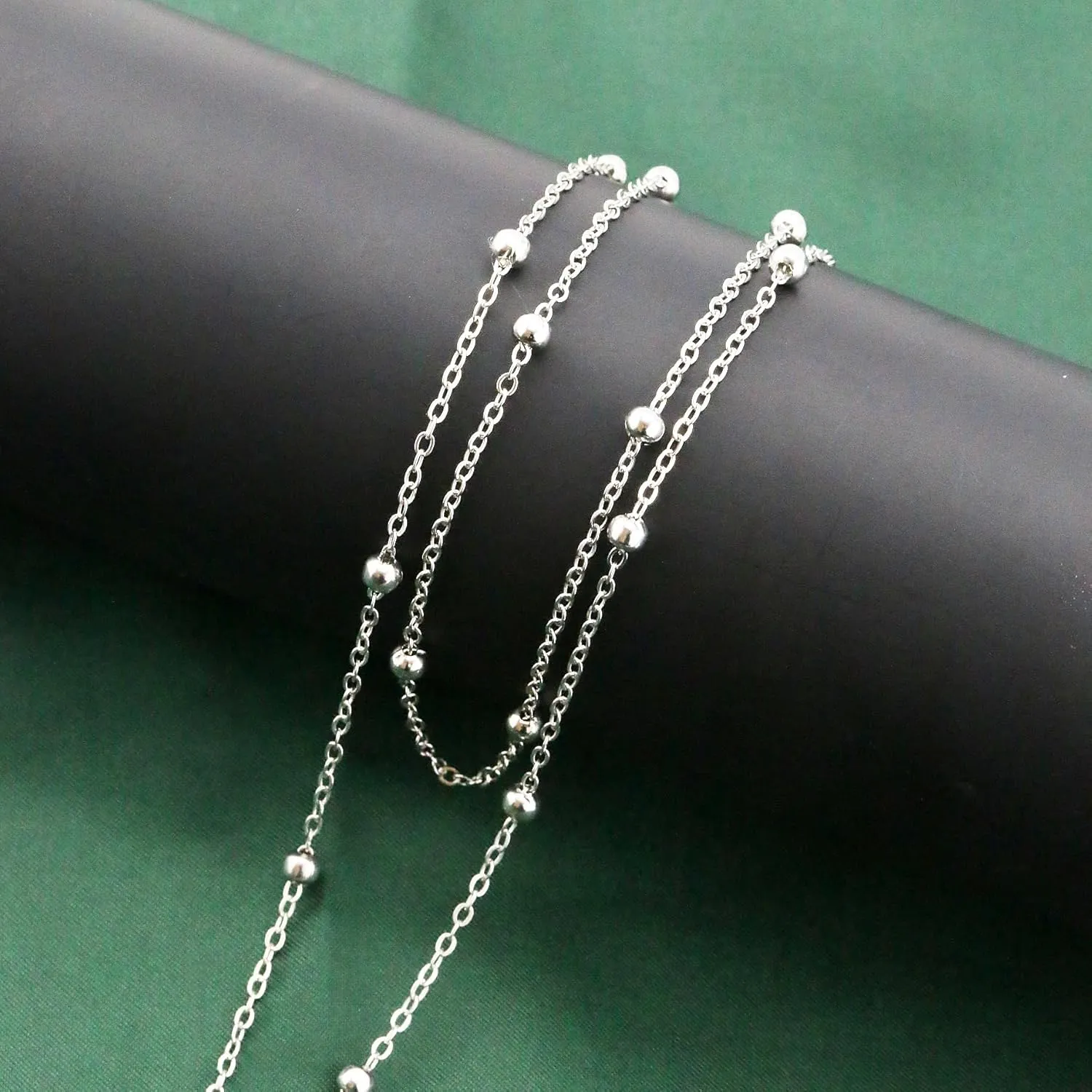 Lariat Necklace for Women Dainty 14K Gold/Silver Plated Long Necklaces Trendy Y-Shaped Pendant Necklace Layered Beaded Chain Necklaces Prom Necklace Jewelry