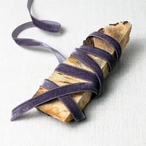 Lustre Velvet Ribbon in Flint