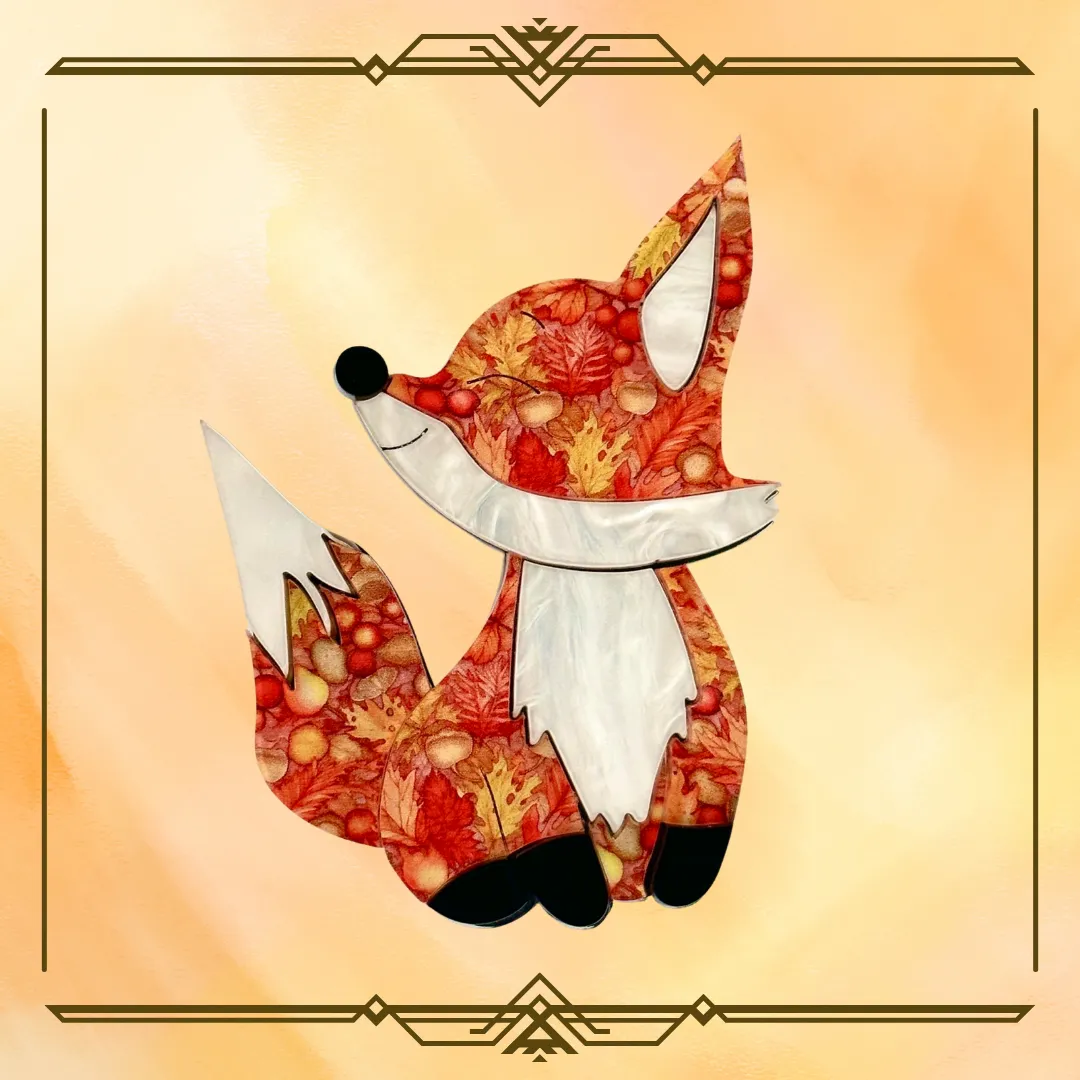 Maple the Fox 🦊 🍁 - Brooch