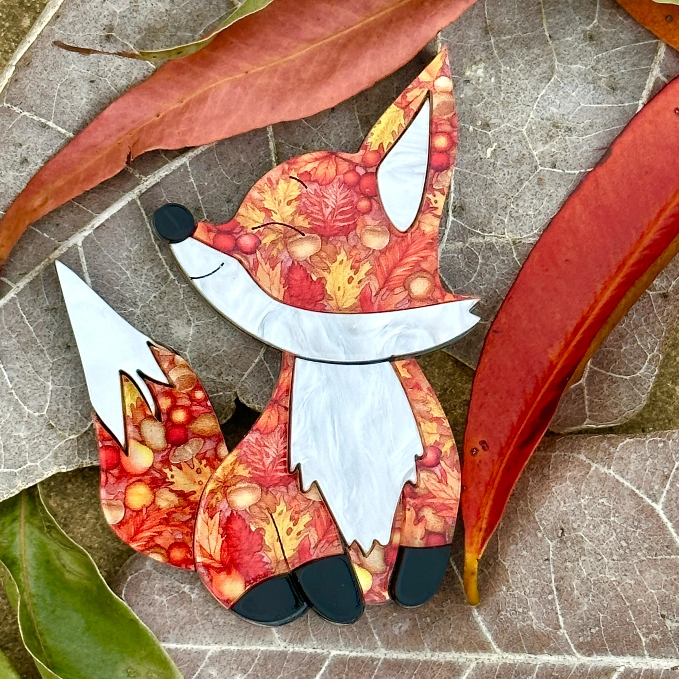 Maple the Fox 🦊 🍁 - Brooch