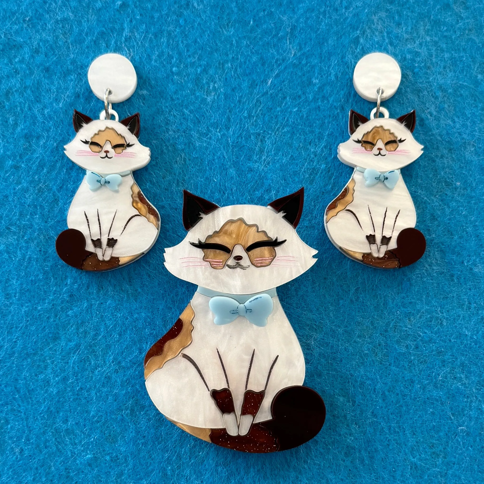 Missy the Rag doll - Brooch - Set of 2