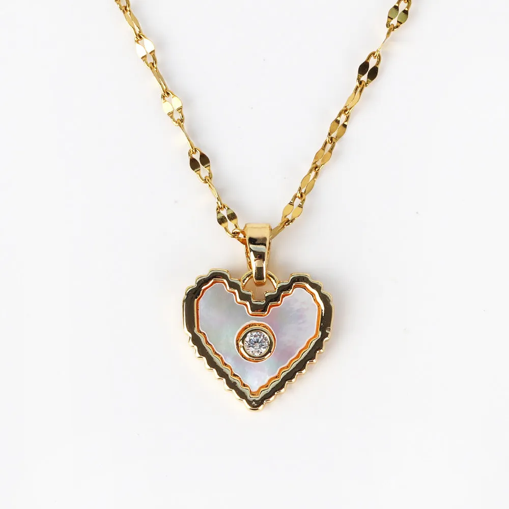 Moderate Luxury Petal Rose Flower Shell Necklaces
