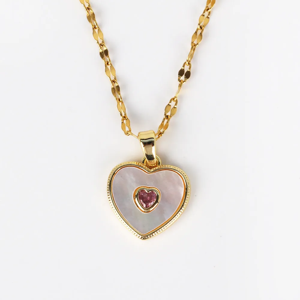 Moderate Luxury Petal Rose Flower Shell Necklaces