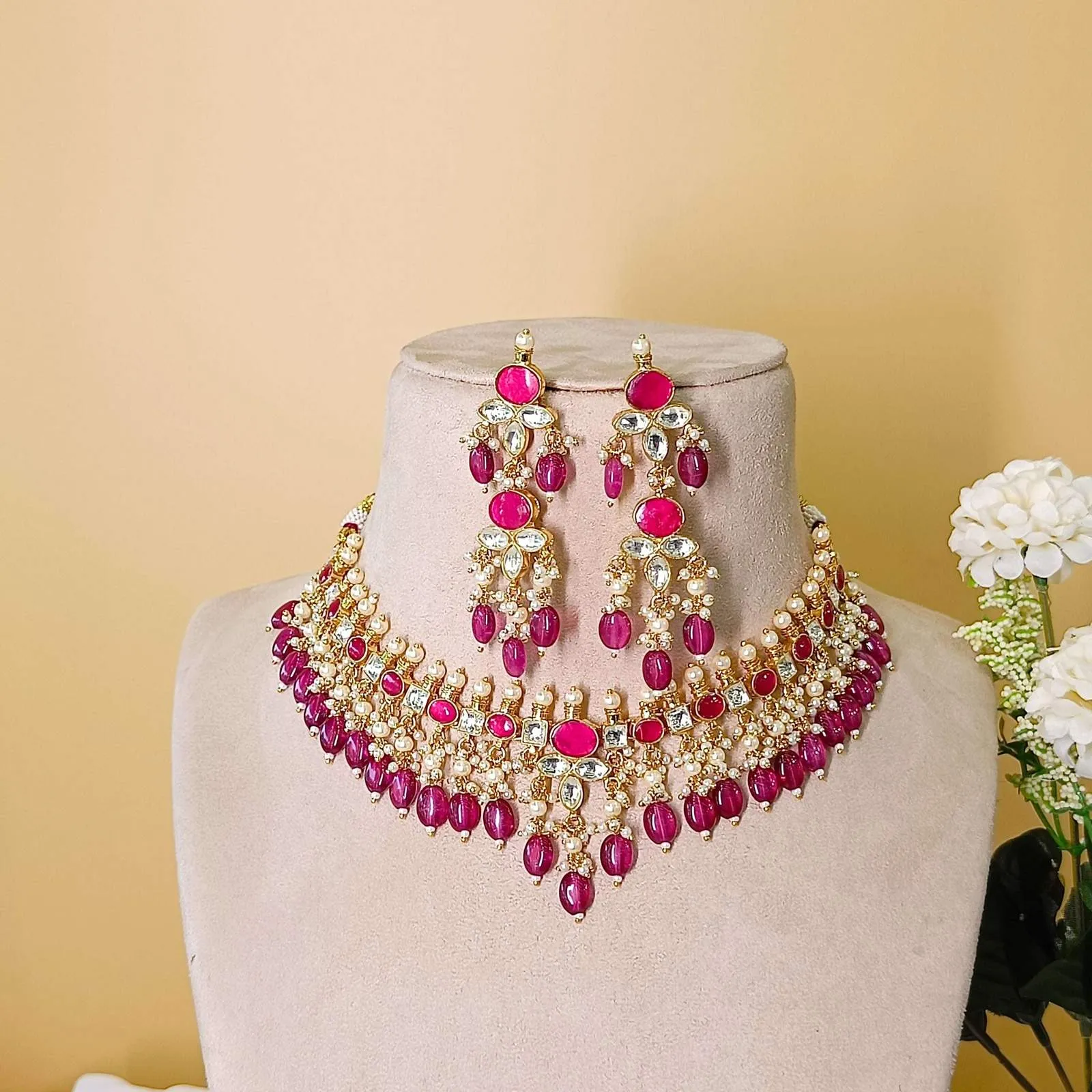 Nayaab Ruhaani Polki Neckpiece