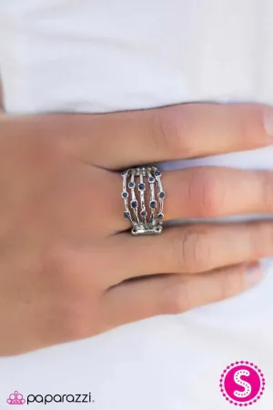 Paparazzi Ring ~ Sporadic Sparkle - Blue