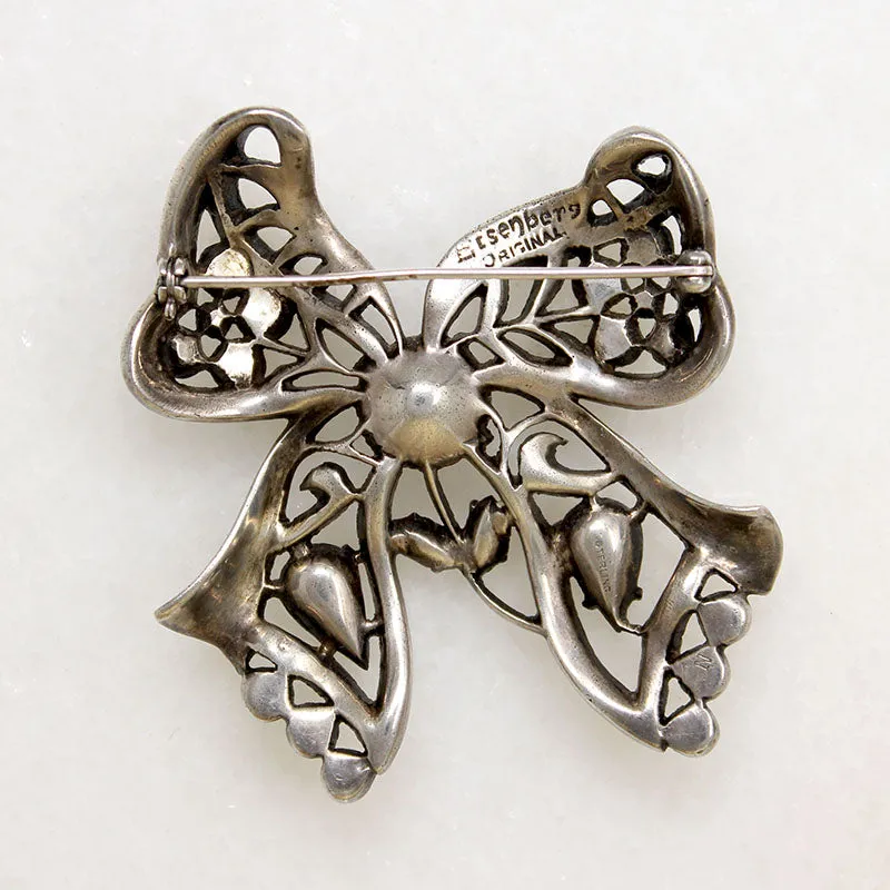 Pert Sterling & Crystal Bow from Eisenberg Originals