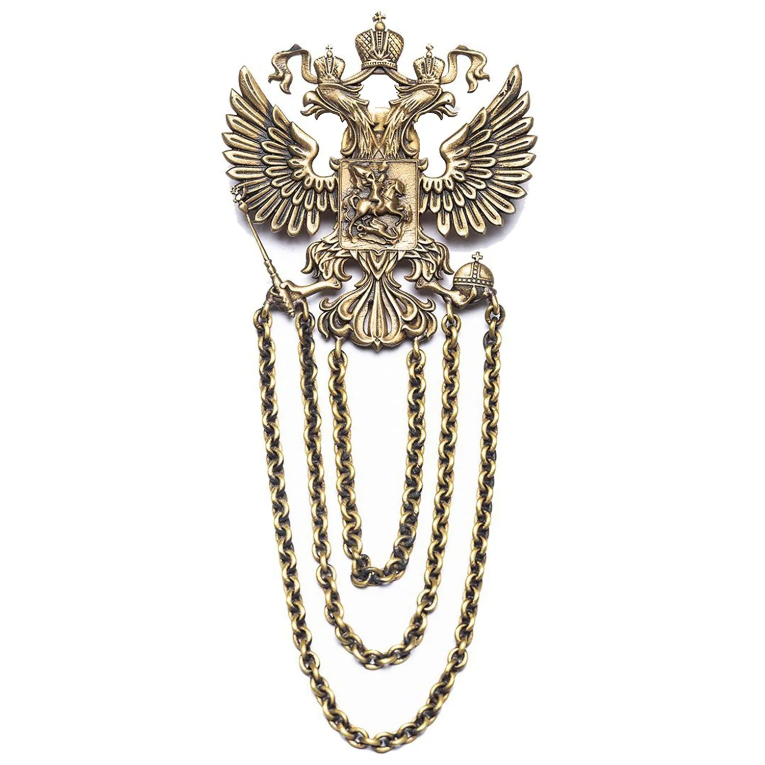 The Duo Phoenix Brooch